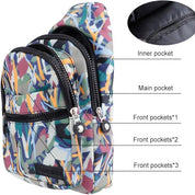 Gracie | Nylon Waterproof  Colorful Sling Bag
