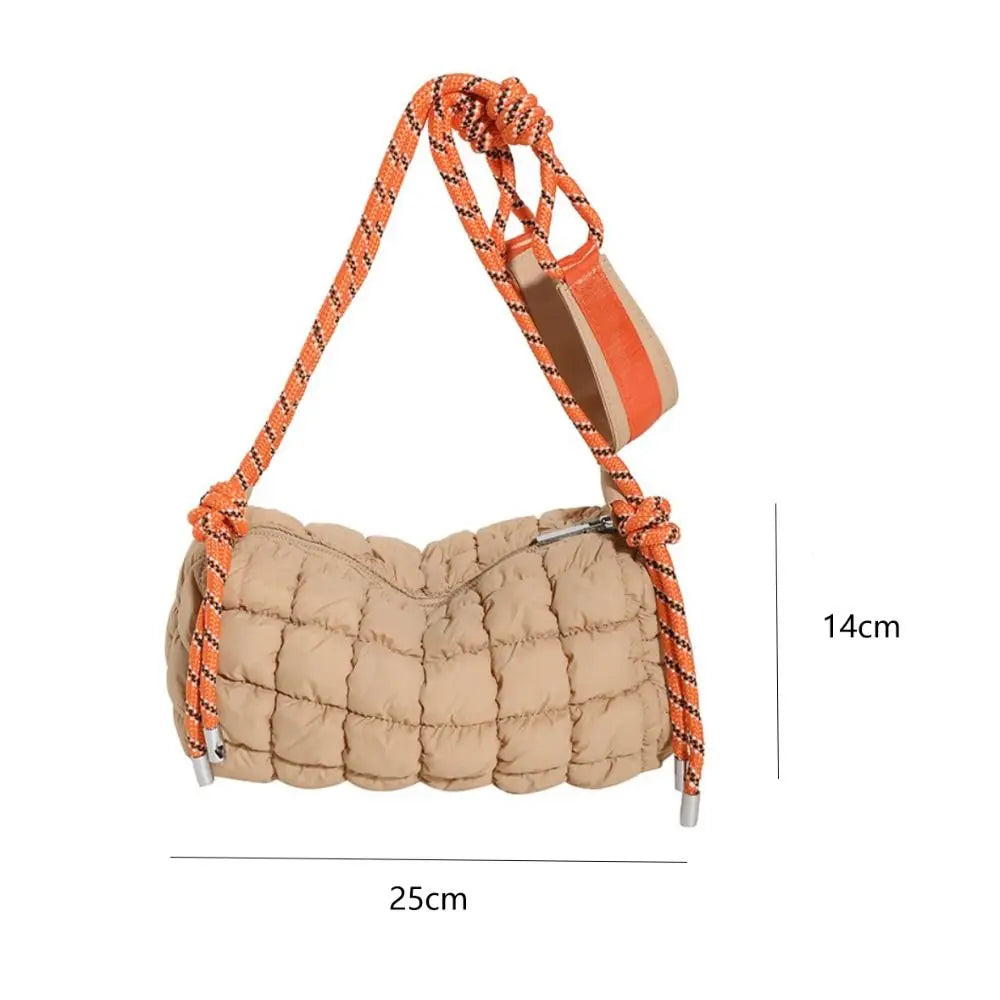 Ollie | Quilted Nylon Crossbody Messenger Travel Bag