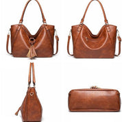 Clarisa | Elegant Tote Bag with Tassel Accent and Versatile Straps