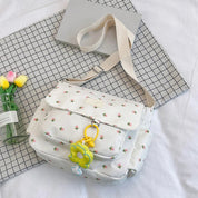 Izza | Cute Floral Pattern Shoulder Bag with Multiple Compartments