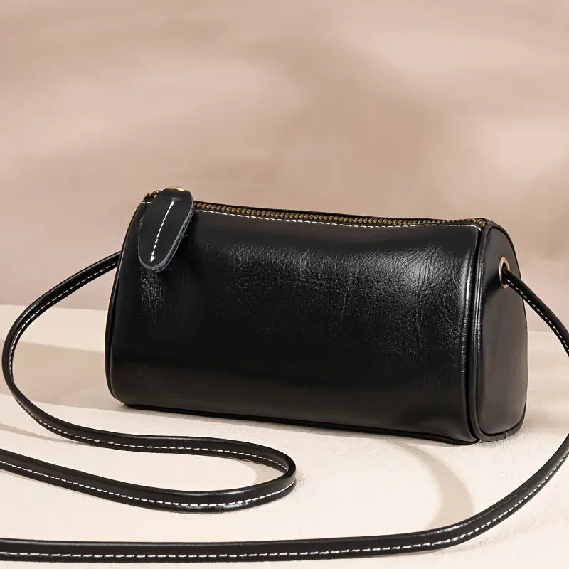 Laura | Cylinder-Shaped Crossbody Bag with Sleek Design