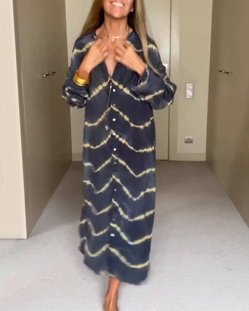 Madison | Loose V-Neck Dress Maxi