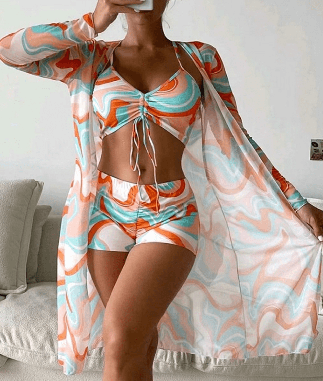 Ella | Stylish 3-Piece Bikini Set