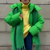 Stellianet | Women's buffer hooded jacket | Oversized-1