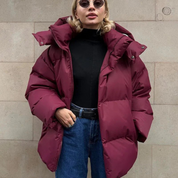 Stellianet | Women's buffer hooded jacket | Oversized-3