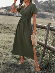 Hailey | Elegant V-neck Long Bohemian Dress