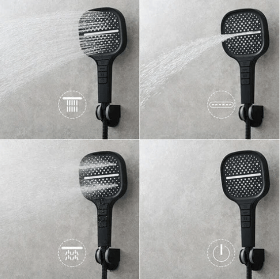 Aquajet Shower Head | Modern deconda deconda with 7 different pressure positions-5