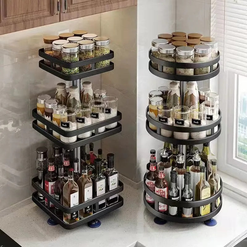 360 ° rotate versatile storage
