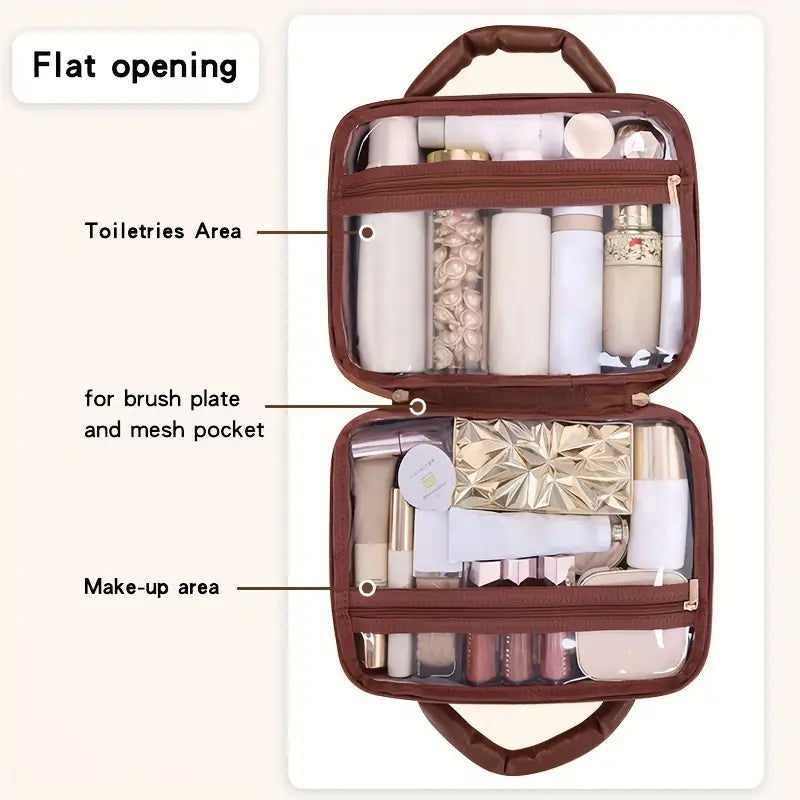 Sophia | Luxury Checkered Spacious Cosmetic Organizer