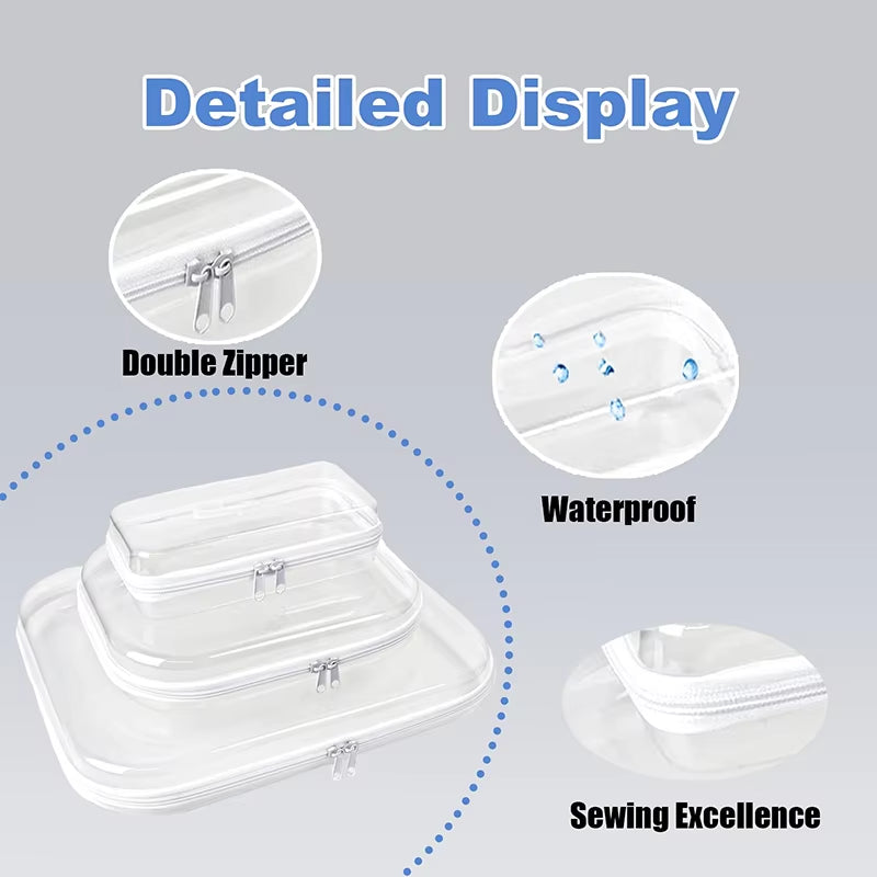 Ensley | Elegant, Practical, and Organized Transparent Bag Set
