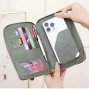 Valery | RFID-blocking passport holder with shoulder strap