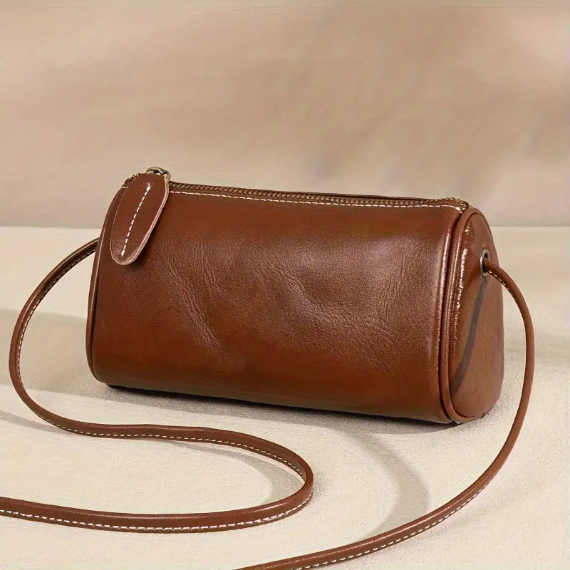 Laura | Cylinder-Shaped Crossbody Bag with Sleek Design