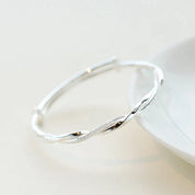 Graceful Glow | Intriguing Sterling Silver Bracelet