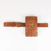 Casssandra | Stylish Boho Belt Bag with Secure Clasp and Rivet Detailing