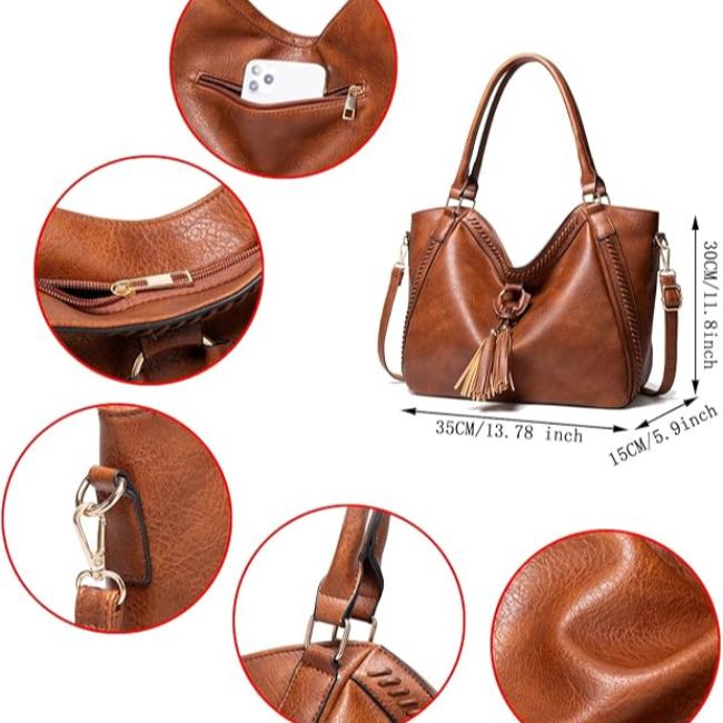 Clarisa | Elegant Tote Bag with Tassel Accent and Versatile Straps