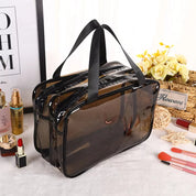 Clare | Clear and Practical Cosmetic Bag with Double Compartment