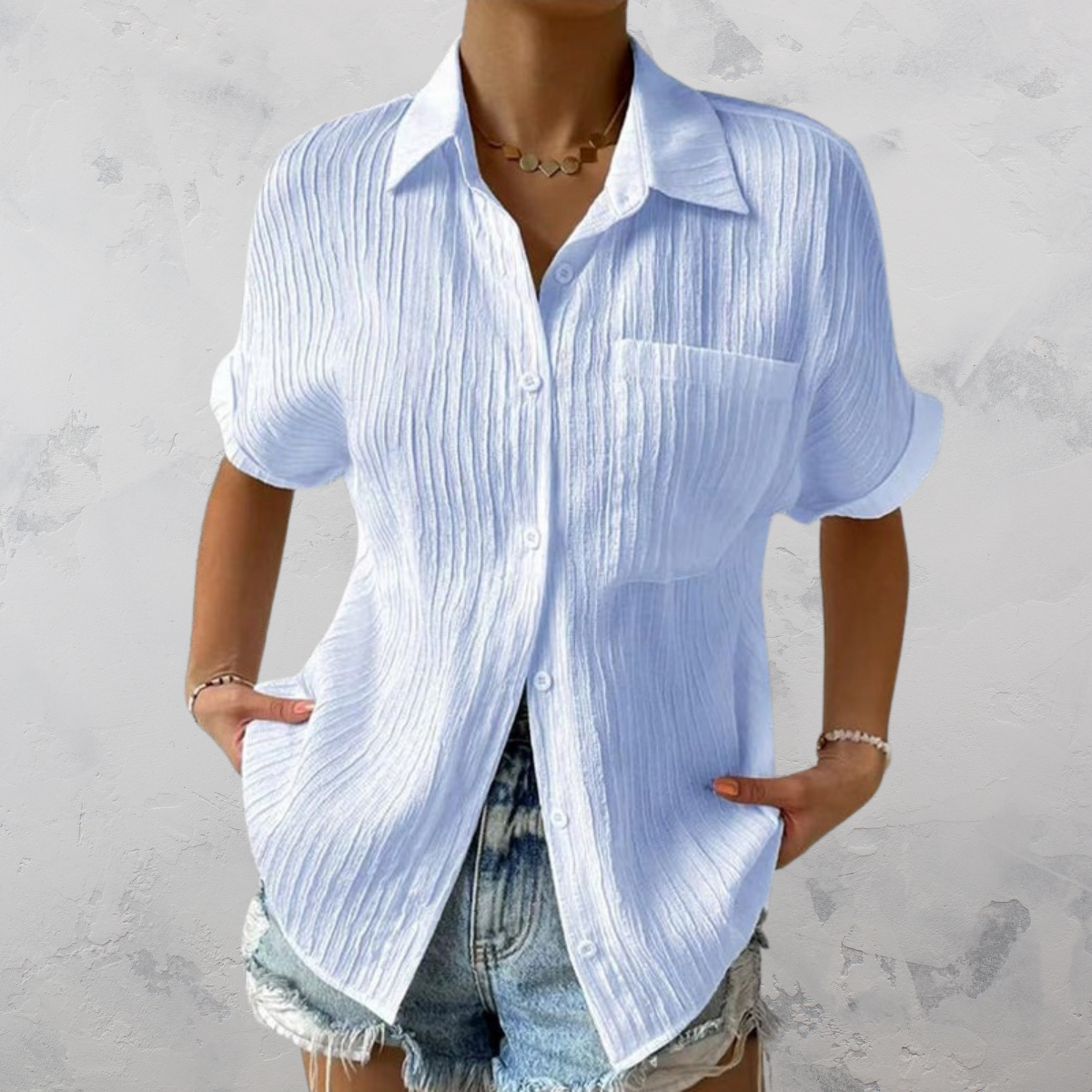 Quinn | Casual Lightweight Button-Up Shirt