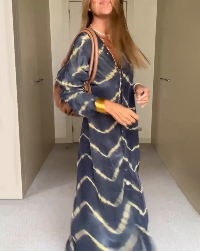 Madison | Loose V-Neck Dress Maxi
