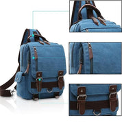 Joshua | Large Compact Everyday Crossbody Sling Bag with Multiple Pockets
