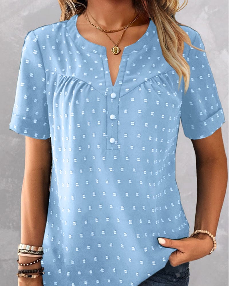Shirt with V neck and buttons - Milou