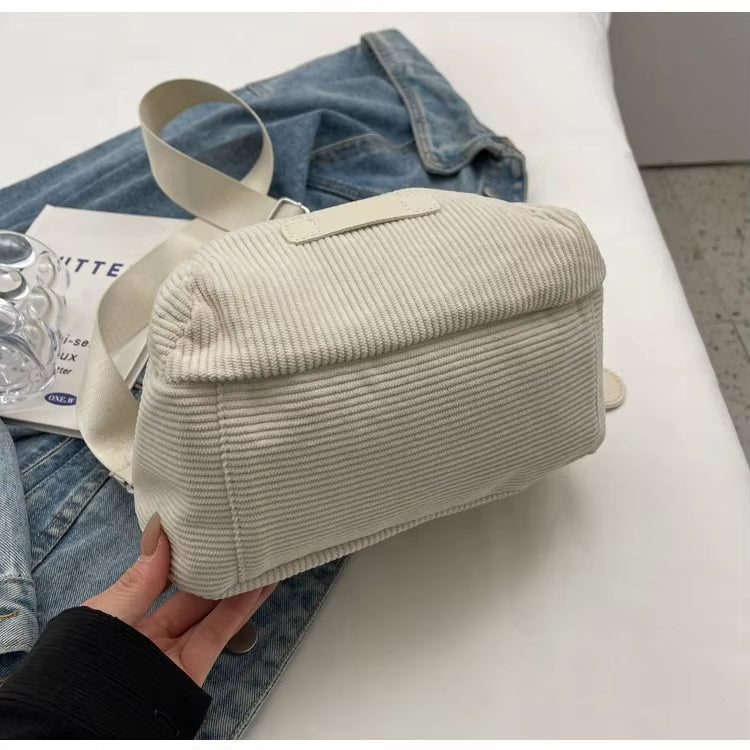 Rachel | Casual Everyday Corduroy Crossbody Bag