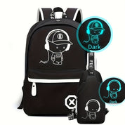 Michael | Glow-in-the-Dark Backpack with USB Charging Port