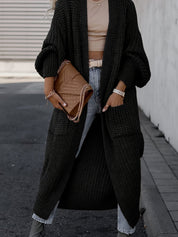 Sandra | Sophisticated Oversized Knit Long Cardigan