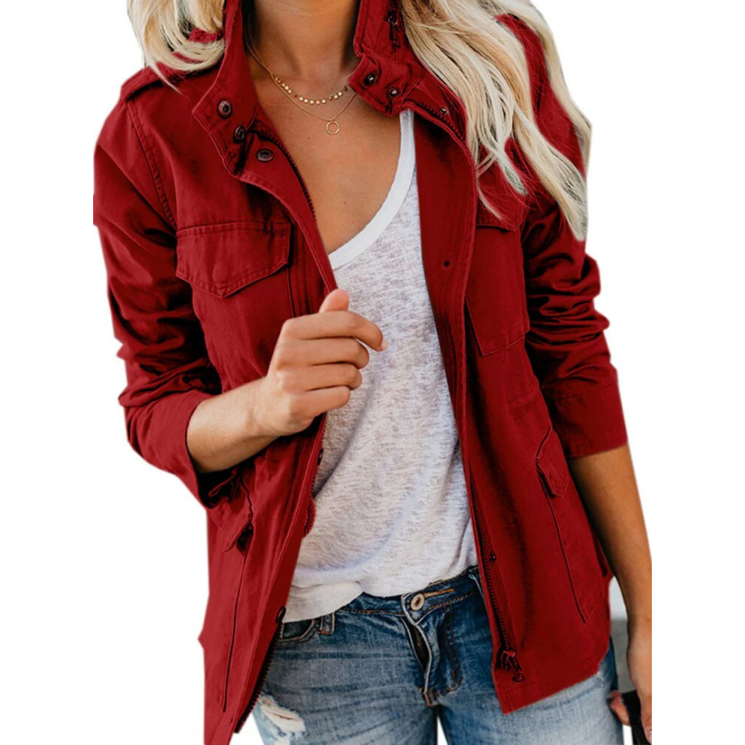Women's zipper casual jacket | Stylish-4