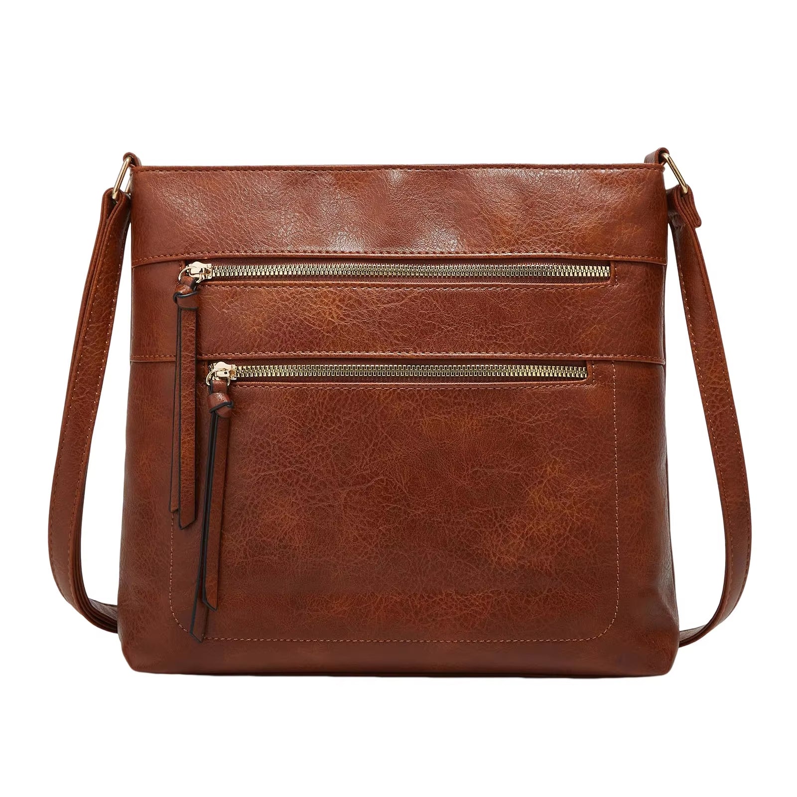 Kristina | Sleek Crossbody Bag with Dual Zipper Pockets