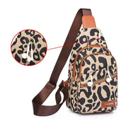 Katie | Chic Leopard Stylish Sling Bag with Multiple Compartments
