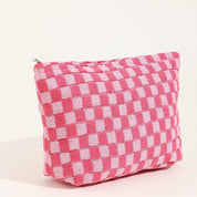 Ruthie | Checked Aesthetic Makeup Pouch