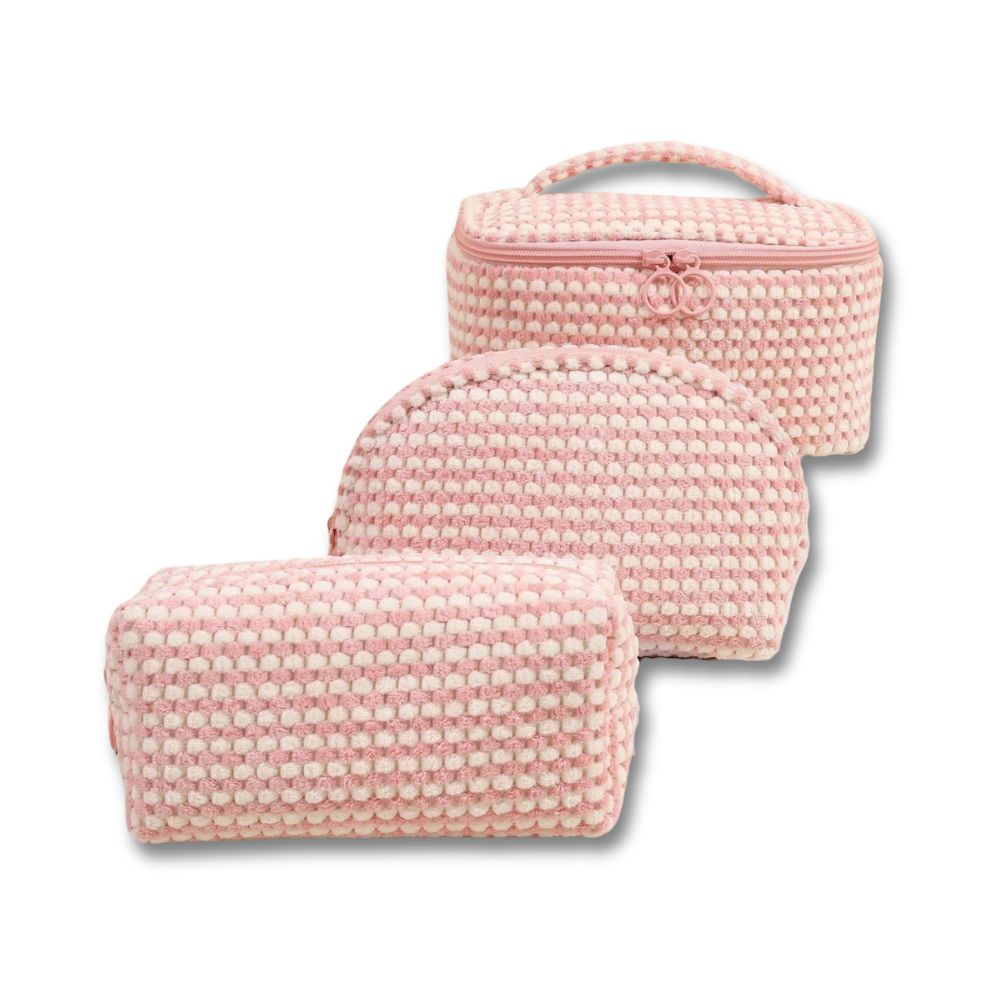 Emily | Stylish and Versatile Soft Cordura Cosmetic Bag Set