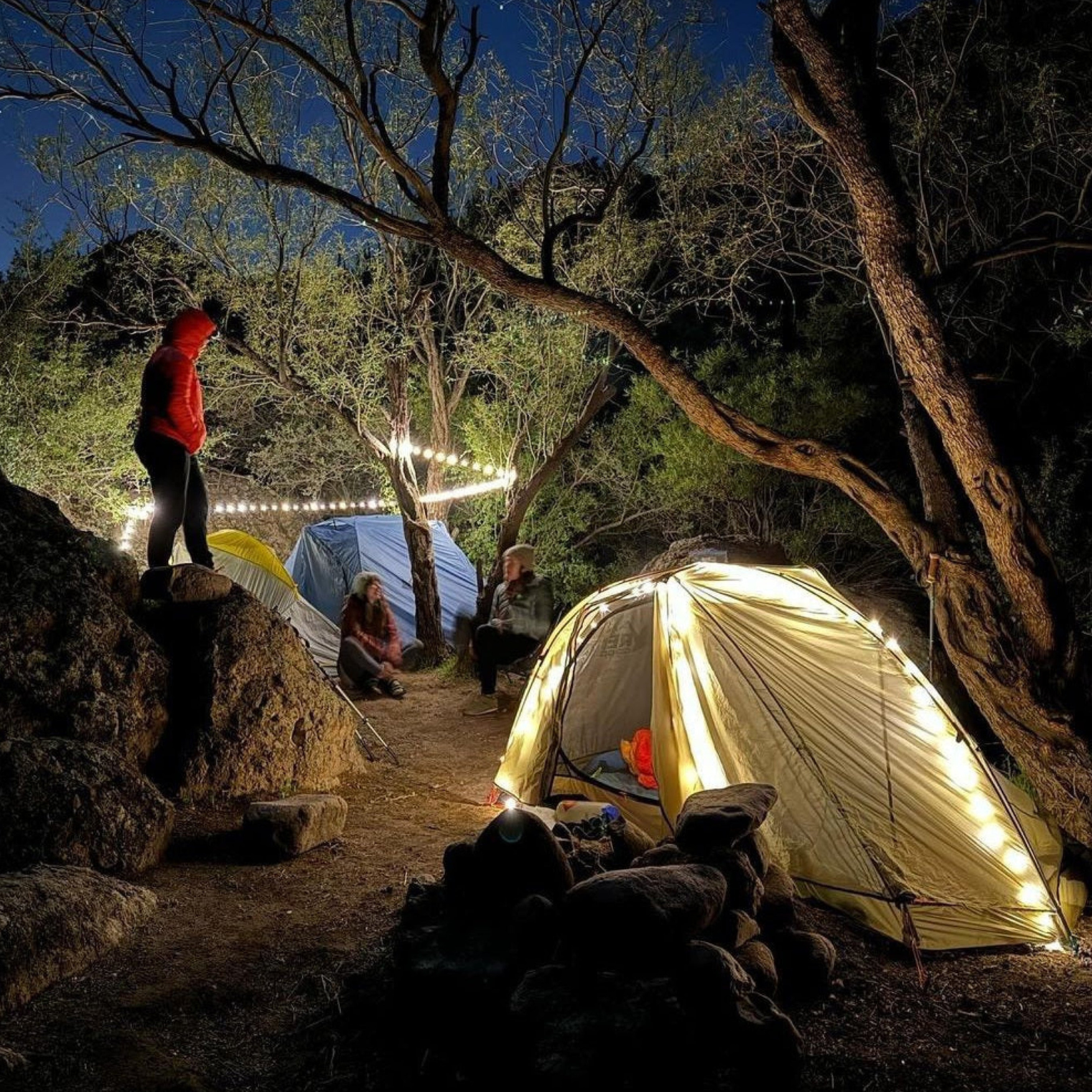 Waterproof Rechargeable Camping Lantern - LED Lights with 20-Hour Battery Life-3