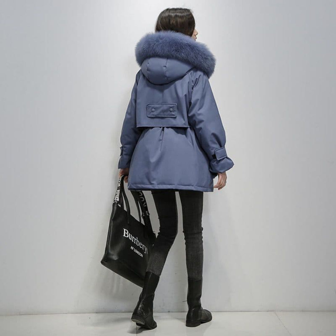 Women's warm winter parka jacket | Short-1