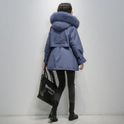 Women's warm winter parka jacket | Short-1