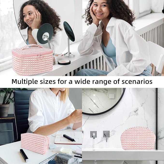 Emily | Stylish and Versatile Soft Cordura Cosmetic Bag Set
