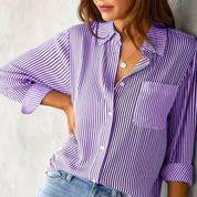 Olivia | Comfortable Classic Button Down Blouse