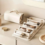 Luzille | Foldable Cosmetic Bag with Multiple Compartments for Hanging