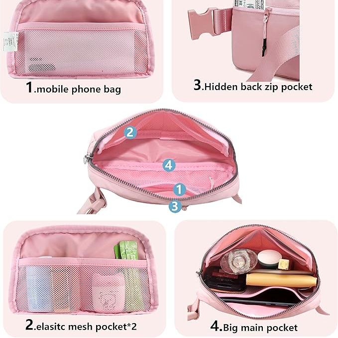 Mae | Lightweight Adjustable Waist Bag for Daily Activities