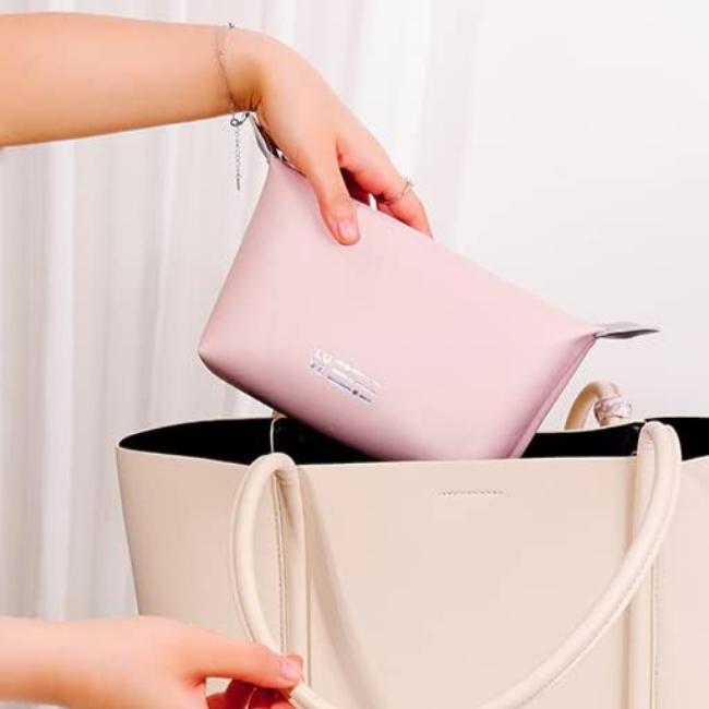 Emmeline | Solid Color Large Capacity Cosmetic Pouch