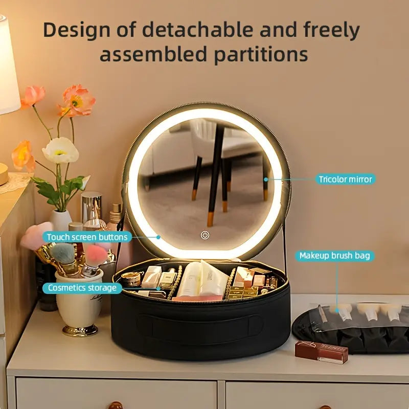 Nyra | Ultimate Portable Illuminated Mirror Cosmetic Bag