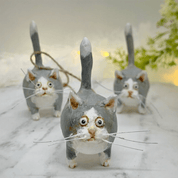 Unique Handmade Cats Christmas Ornament - Purrfect Holiday Pendants