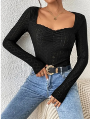 Jacky | Embroidered Long Sleeve Shirt