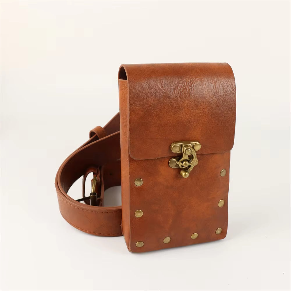 Casssandra | Stylish Boho Belt Bag with Secure Clasp and Rivet Detailing