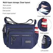 Carl | Functional Multi-Zip Crossbody Bag