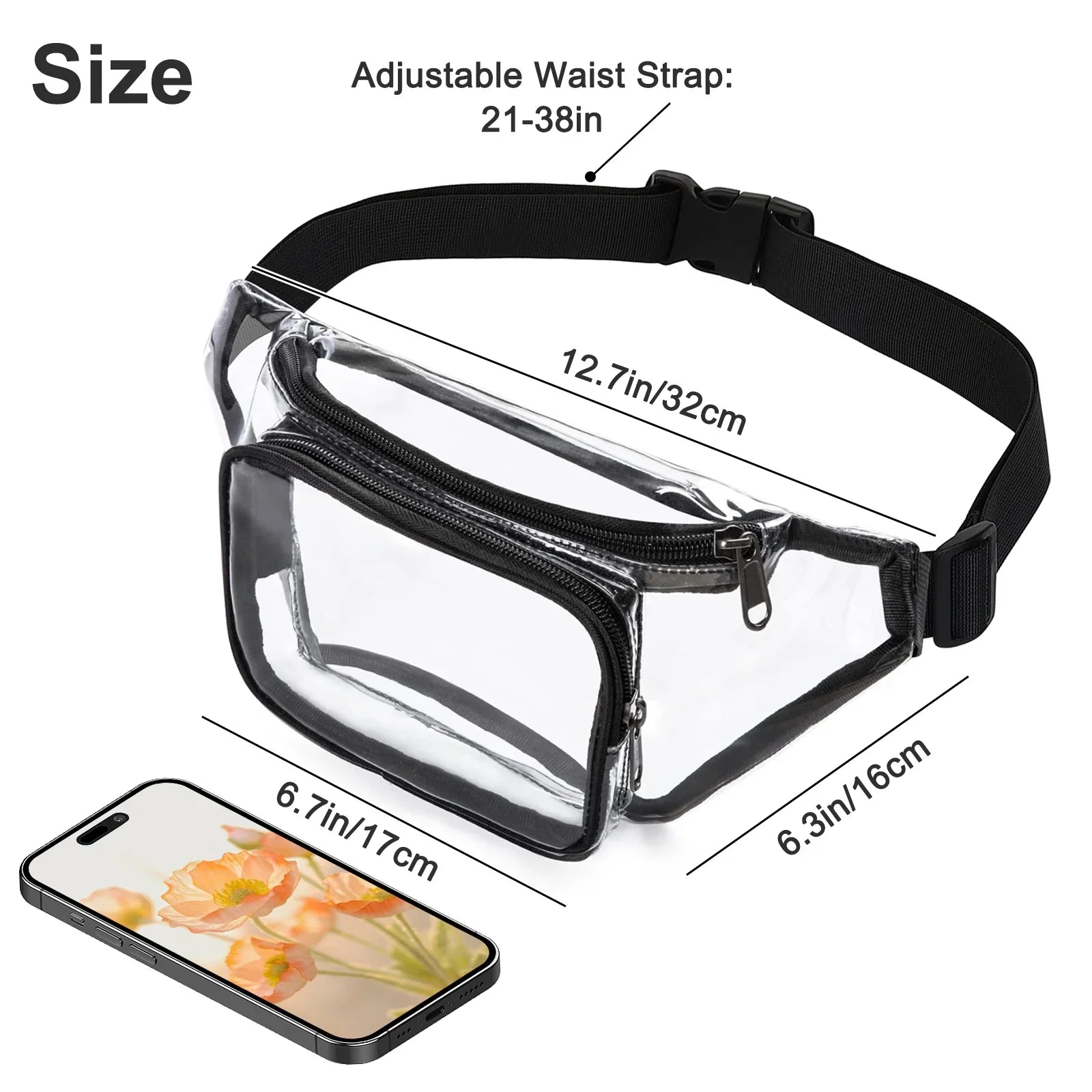 Kitty | Clear Stadium-Approved Waist and Sling Bag