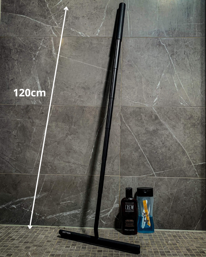 Sanitary deluxe telescopic shower wiper-comfortable and efficient cleaning without stooping