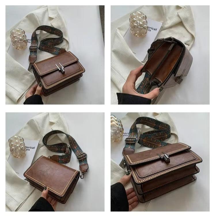 Maura | Elegant Square Crossbody Bag with Decorative Strap