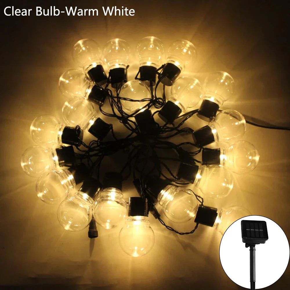 SolarGlow | Solar-Powered String Lights for Outdoor and Garden Décor