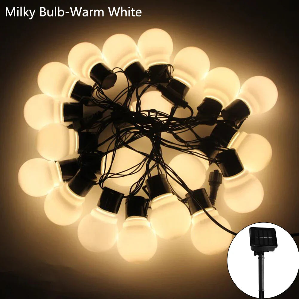 SolarGlow | Solar-Powered String Lights for Outdoor and Garden Décor